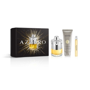 AZZARO WANTED Coffret Eau de Toilette, Gel Douche et Format Voyage