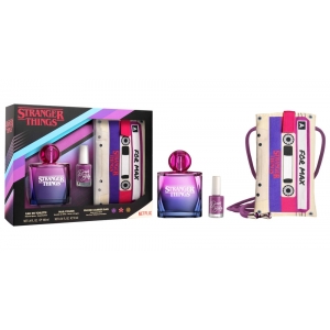 STRANGER THINGS Coffret Eau de toilette vapo 100 ml + vernis à ongles + pochette téléphone portable